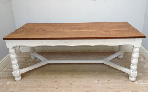 OLD FRENCH RUSTIC STYLE DINING TABLE